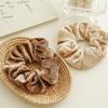 Women Solid Color Scrunchies Vintage Coral Velvet Hair Band For Girls Ponytail Holder Rubber Bands Elastic Hair Ties Accessories