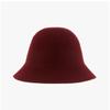 Helen Kaminski Hat51145 Ww Mariko Wild Black Berry Warm Red Wool Felt Cloche Bucket Hat