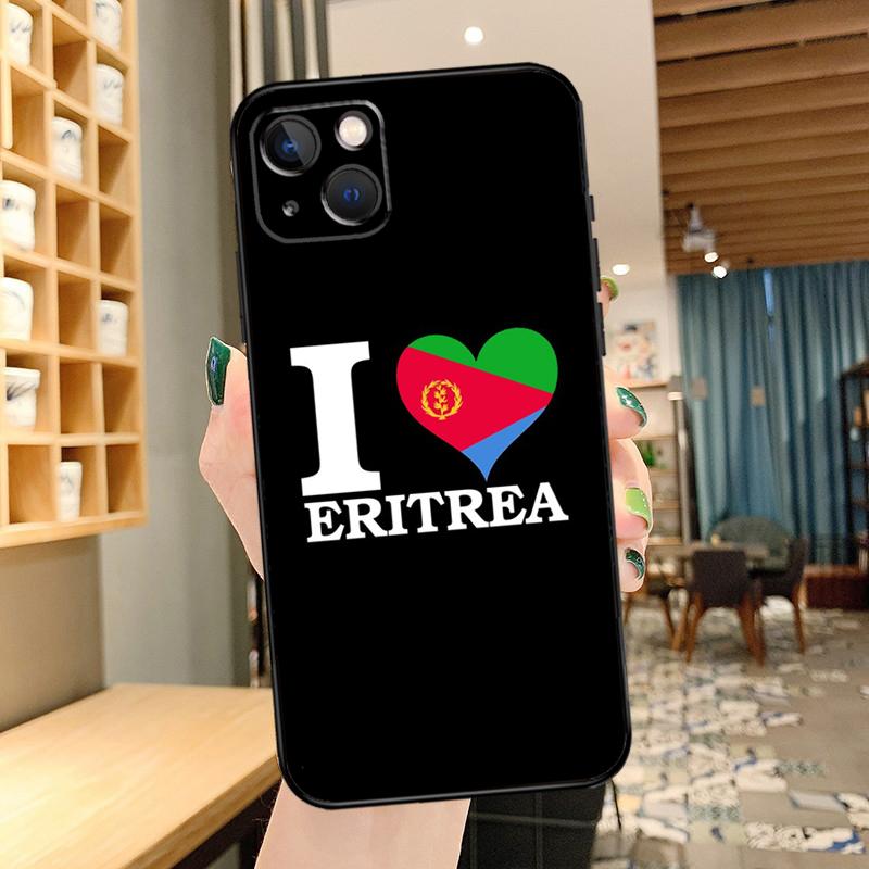Eritrea Flag Phone Case For iPhone 11 12 13 14 15 16 Pro MAX 12 13 Mini X XR XS Max Plus Cover Coque