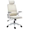 Office Chair Desk Chair, Height-Adjustable, 1 Headrest, 60 X 61 X 121.5 Cm Beige