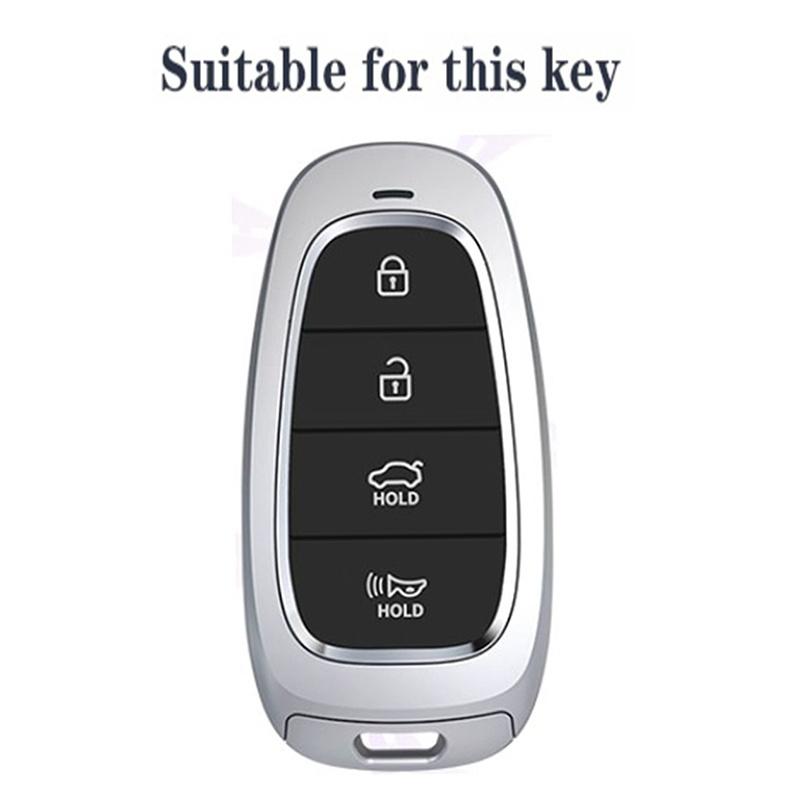 New Silicone Key Fob Cover Case Protect Skin Hood For Hyundai Tucson Solaris Sonata Hybrid Nexo Nx4 Santafe Dn8