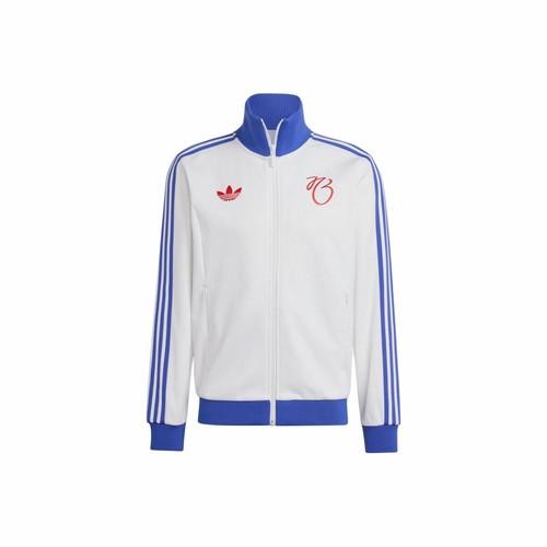 adidas Men s Casual Sports Three-Stripes Stand Collar Long-Sleeve Jacket White 3XL белый