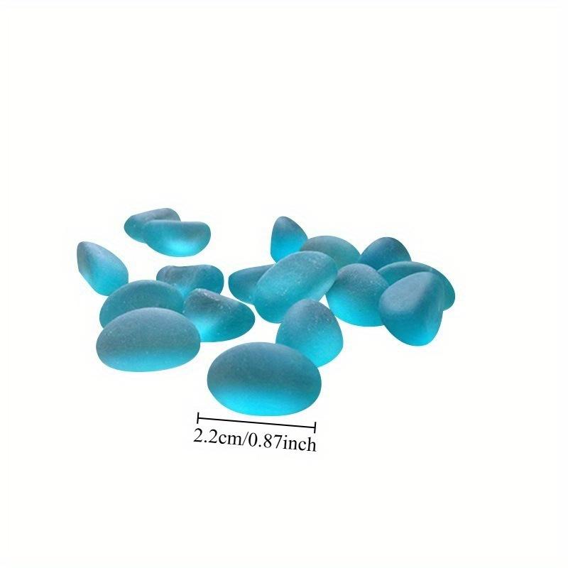 Aquarium Decoration Stone Blue Diamond Glass Beads Fluorescent Stone Crystal Stone Perfect for Fish Tank Landscape