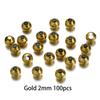2-8Mm Stainless Steel Round Seed Big Hole Bead Loose Spacer Beads For Diy Jewelry Making Findings Supplies Accessories