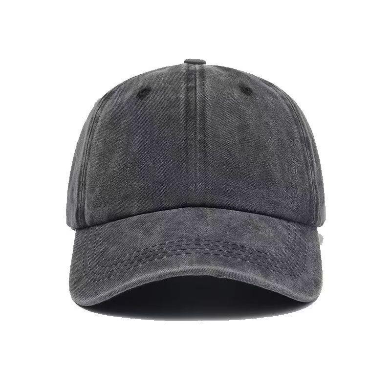 Vintage Distressed Washed Cotton Baseball Cap - High-End Sun Hat