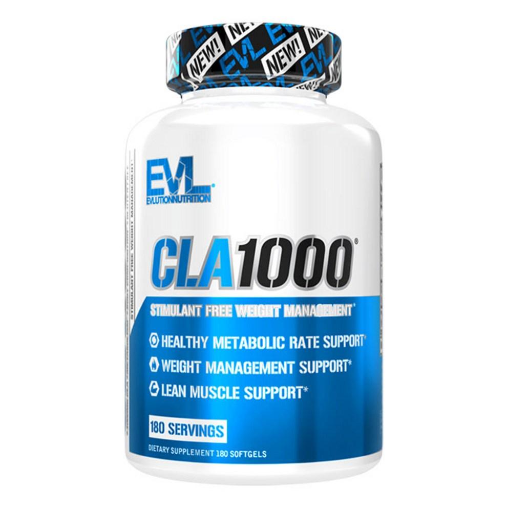 

EVLUTION NUTRITION CLA 1000 Softgels, 180 Count - Supports Healthy Metabolism