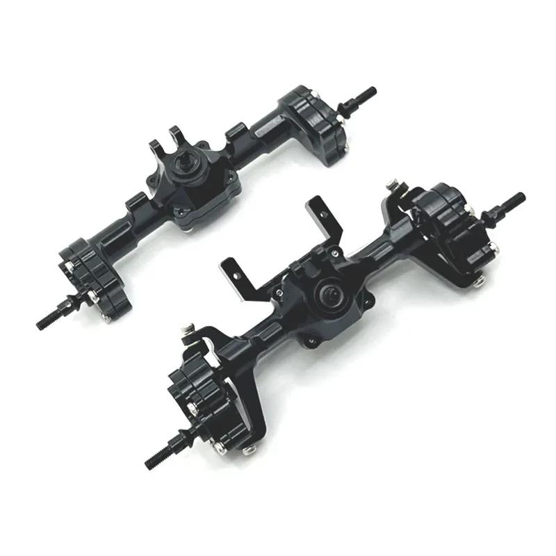 Upgrade Metal Front Rear Portal Bridge Axle Differential Assembly for FMS 1/24 FCX24 Xiaoqi Crusher Chevrolet K5 RC Car Parts