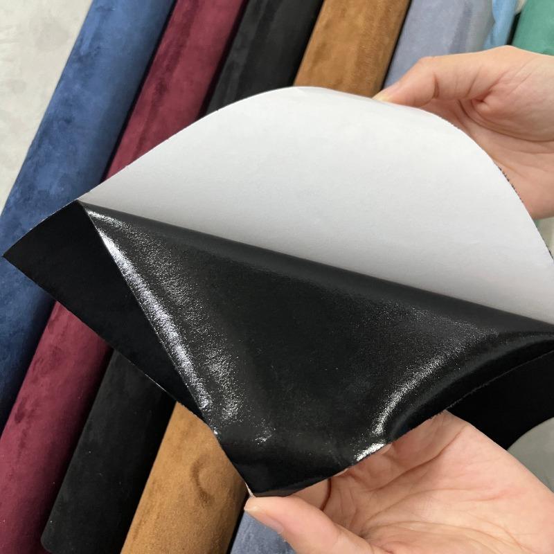 50x300CM Sztuczna Skóra Zamszowa Tkanina Ręcznie Robiona DIY Sofa Wnętrze Samochodu Aksamitna Tkanina Samoprzylepna Naszywka Naprawcza Zamszowa Renowacja