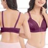 Damenmode Bedruckter Frontknopf Schultergurt Unterwäsche Brustwarze Bequemer BH