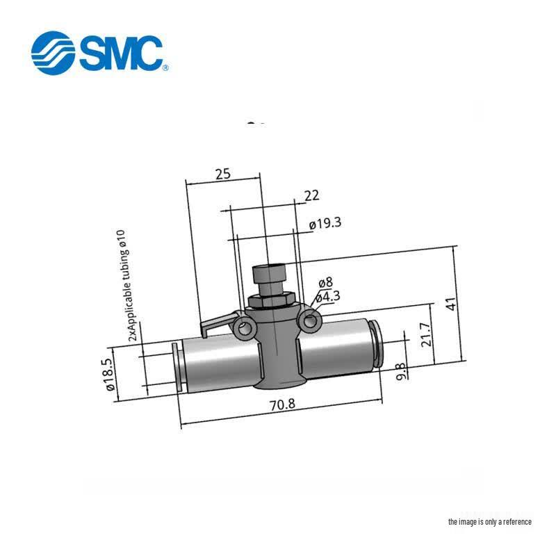 SMC AS Series Speed Control Valve with Quick Connector