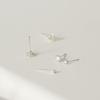 Modernlike Silver 925 Moissanite 6-prong Earrings Mini Daily