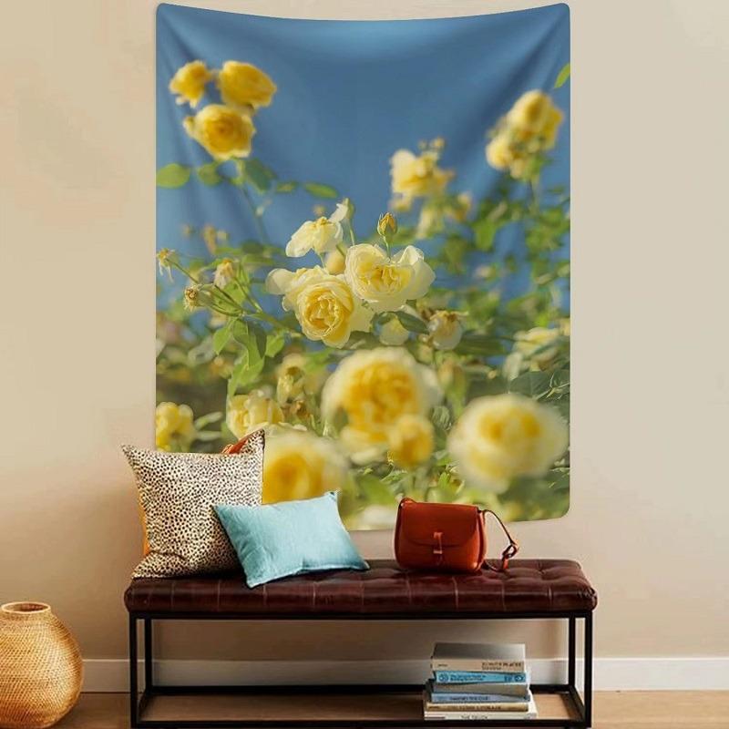 Tulip Flowers Wall Decor Tapestry Home Living Room Tapestry