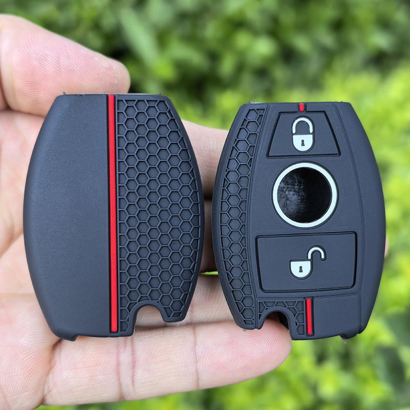 Silicone Car Key Case Cover For Mercedes Benz A B G R Class Gla Glk W176 W204 W251 W463 Accessories