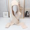 Twist knitted hooded scarf women's autumn and winter integrated warm pullover scarf versatile cold-proof headgear