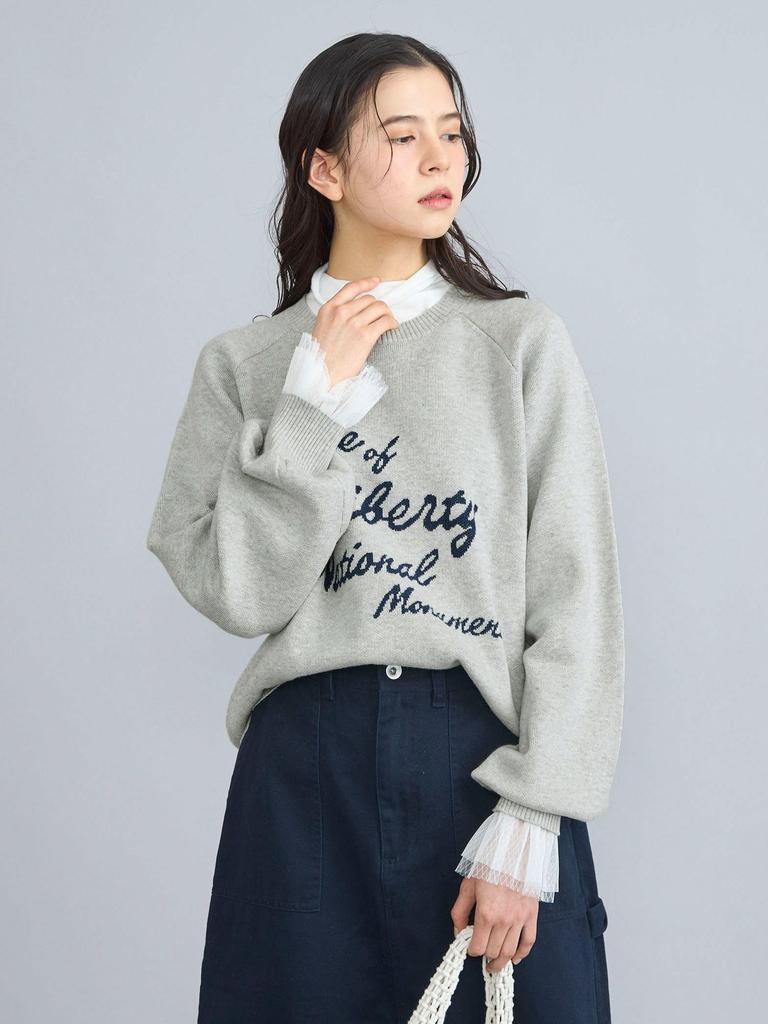 Cohen Message Logo Jacquard Knit 76306420188 1970 L DK.GRAY(19)