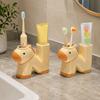 N-shaped Toothpaste Toothbrush Rack Ceramic Electric Toothbrush Stand  Bathroom Accessories
