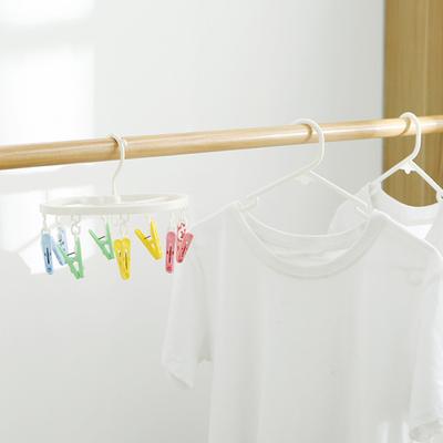 Clips Drip Hanger Oval Shape Moisture-proof Plastic Rotating Hooks Underwear Drying Rack Household Supplies