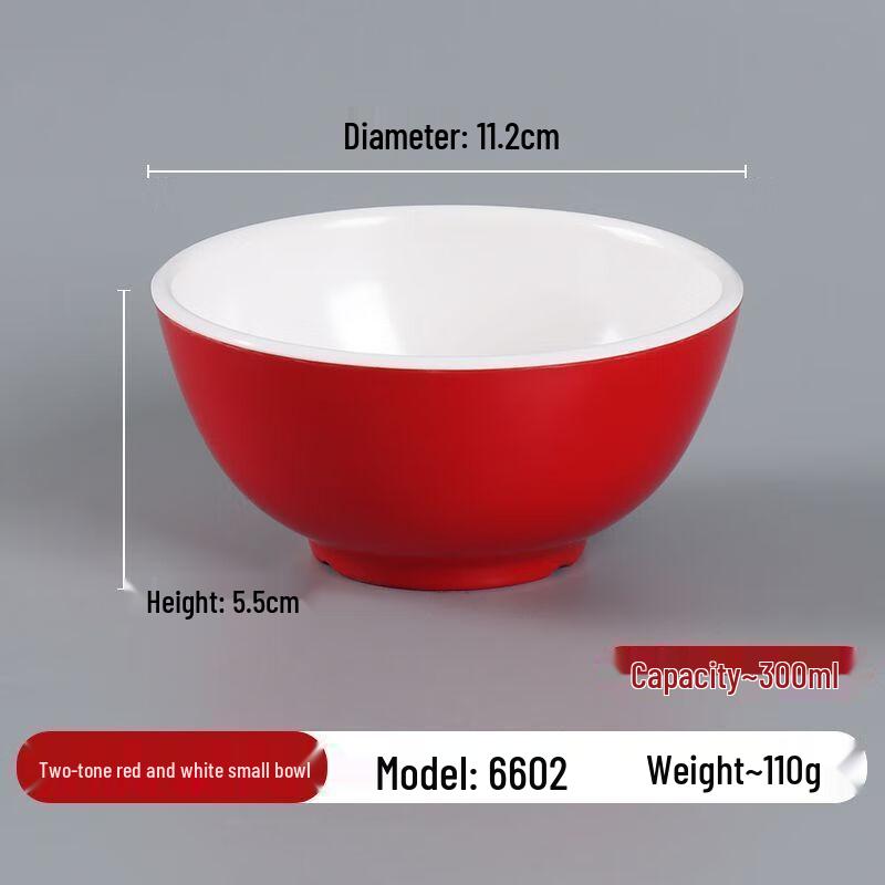 A8 Melamine Round Small Soup Bowls