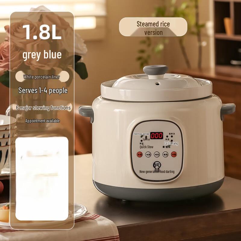 OIMG Mini Electric Ceramic Stew Pot