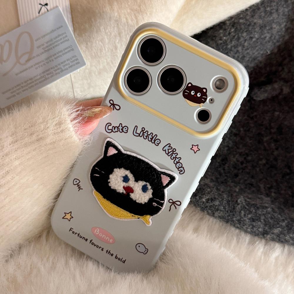 Cute Plush Animal Apple Phone Case for IPhone 16, IPhone 17, Pro Max, and 15-inch 3D Creative Protective Case
