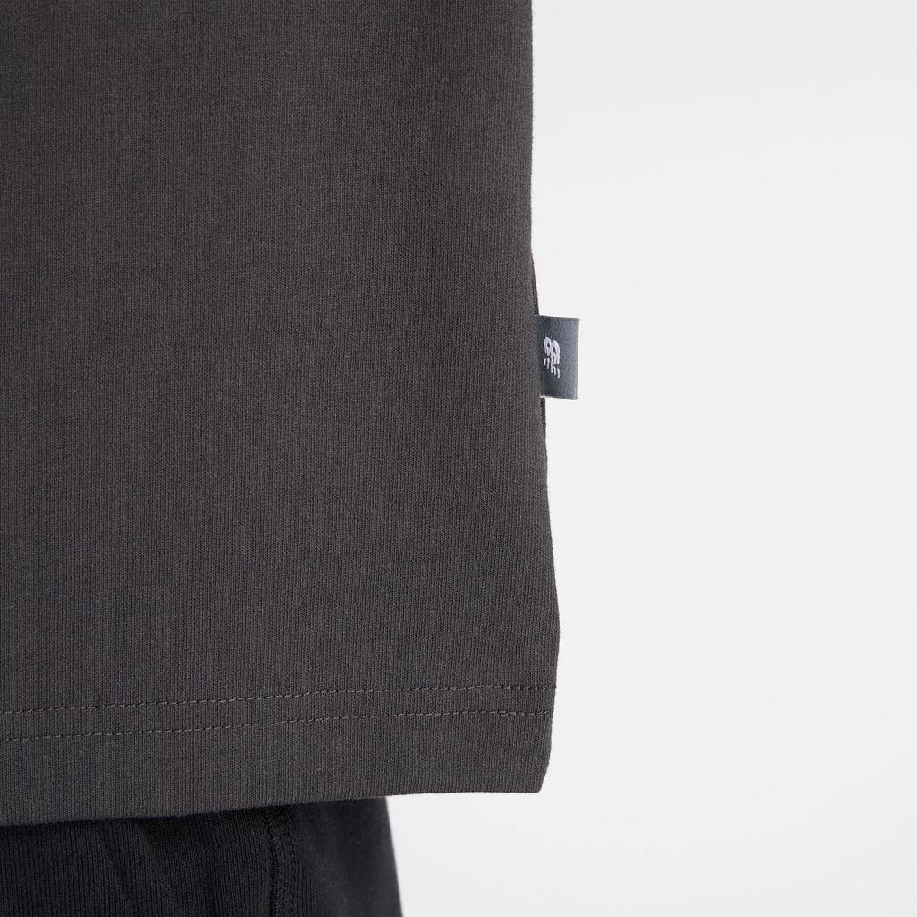 New Balance Relaxed Long Sleeve Sportswear Black Size S Women's T-Shirt, (AWT53171), Cement,