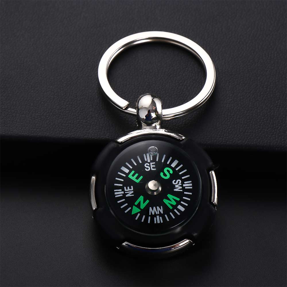 Key Chain Outdoor Survival Tool Keychain Emergency Wild Compass Mini Compass Pocket Compass