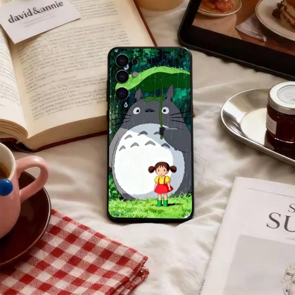 My Neighbor Totoro Phone Case Soft Black For Samsung S25,S24,S21,S22,S23,S30,Ultra,S20,Plus,Fe,Lite