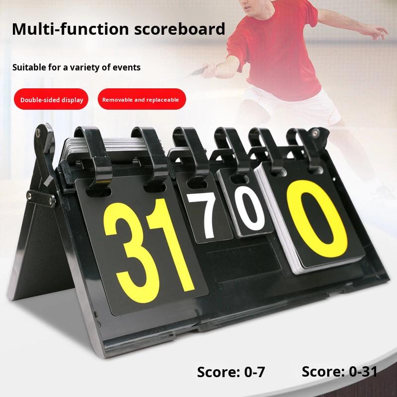 Factory Sale Double-Sided Numbers Replaceable Cards Table Tennis & Billiards Match Flip Scoreboard