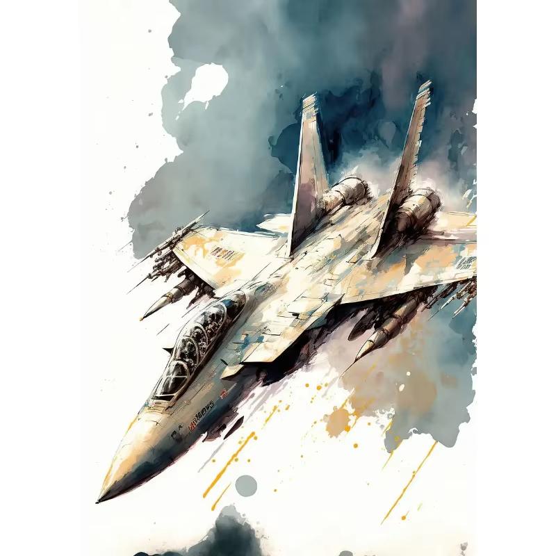 Poster Avioane de Luptă Combate Aeriene Avioane Vintage Decolare Pictură pe Pânză Artă Murală Imagini pentru Sufragerie Decor Acasă