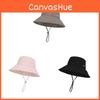 Summer Casual Widebrim Fisherman Hat With Adjustable Fit And Uv Sunshade For Girls And Women
