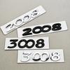 Older 3D ABS Car Letters Logo 2008 3008 Rear Trunk Badge For Peugeot 2008 B53008 Sticker Emblem Replace Exterior Accessories