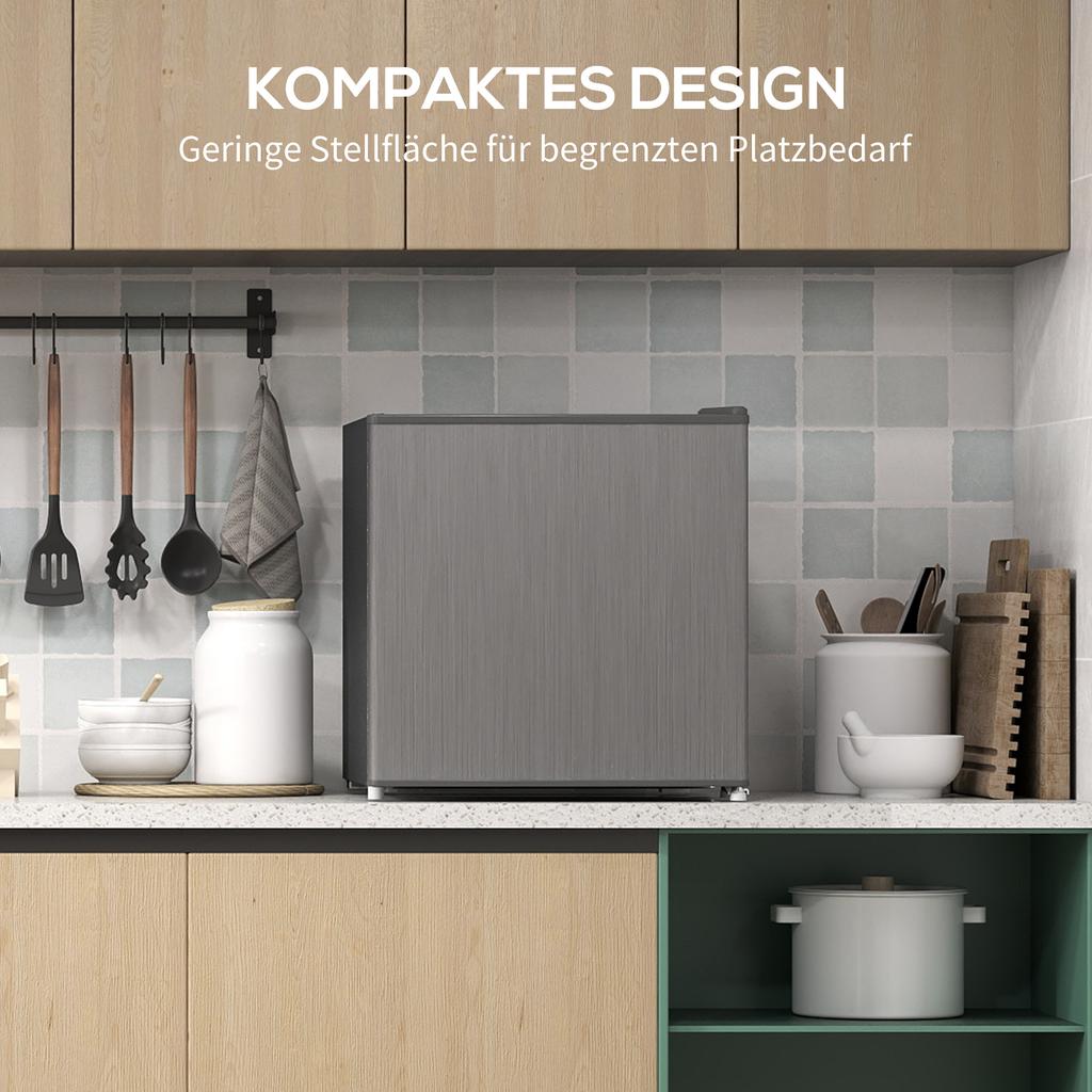 Mini Congelatore 35 L Scatola Congelatore Elettrica Autoportante 161W Mini Congelatore a Cofano 47 x 44,2 x 48,8 cm Grigio