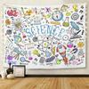 Emvency Tapestry Science Classroom in Old Sketch and Vintage Scientific Formulas Calculations Home Decor Wall Hanging for Living Room Bedroom Dorm