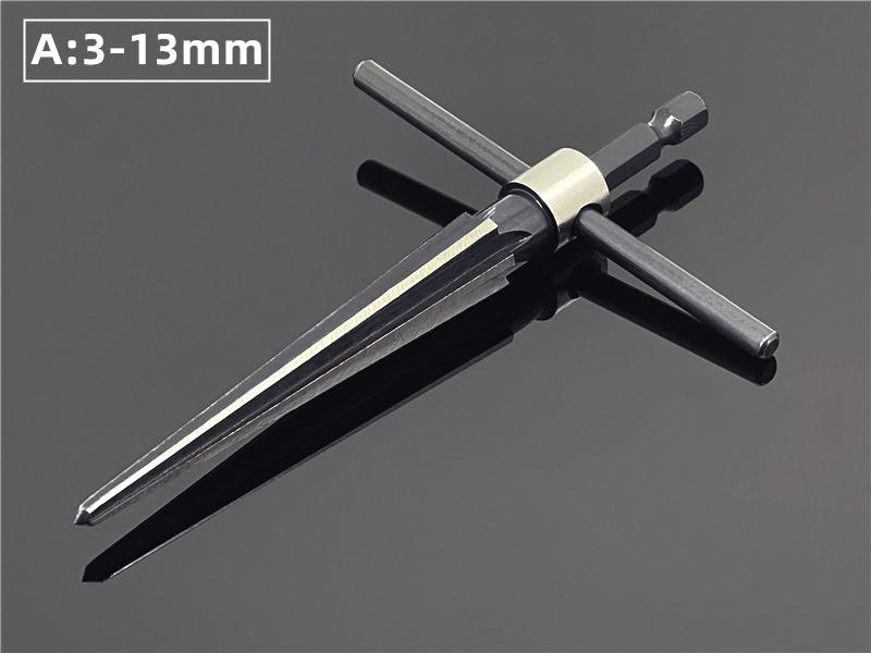 Taper Reamer Hand Metal Bridge Reamer Deburring Enlarge Pin Hole Handheld Reamer Wood Plastic Drilling Chamfer Reaming Tools