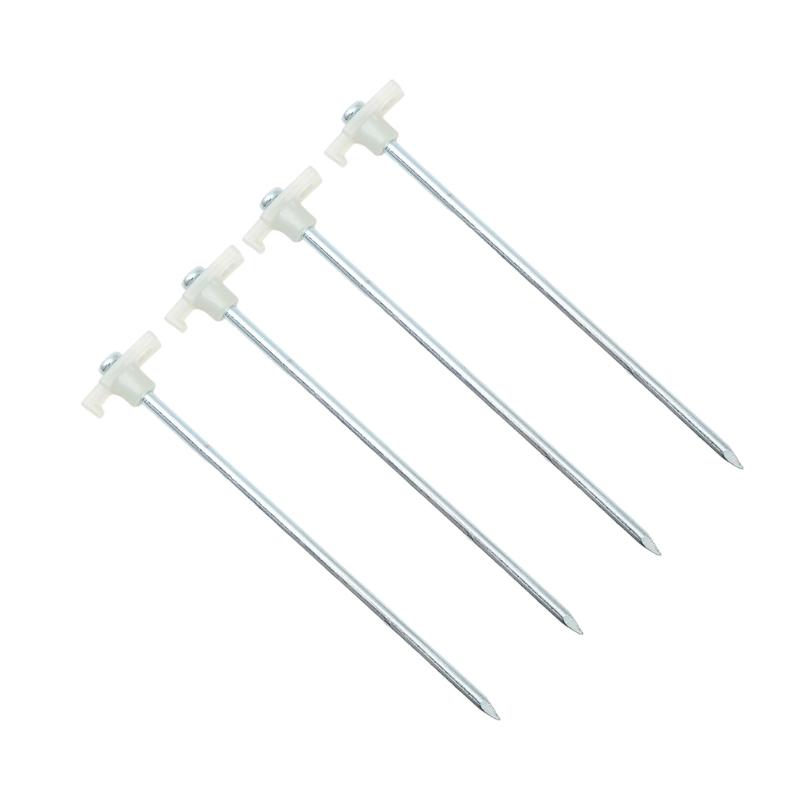 4pack Ice Fishing Shelter Anchors Wind Resistant Stakes Portables Tent Pegs for Secure Tent Attachments