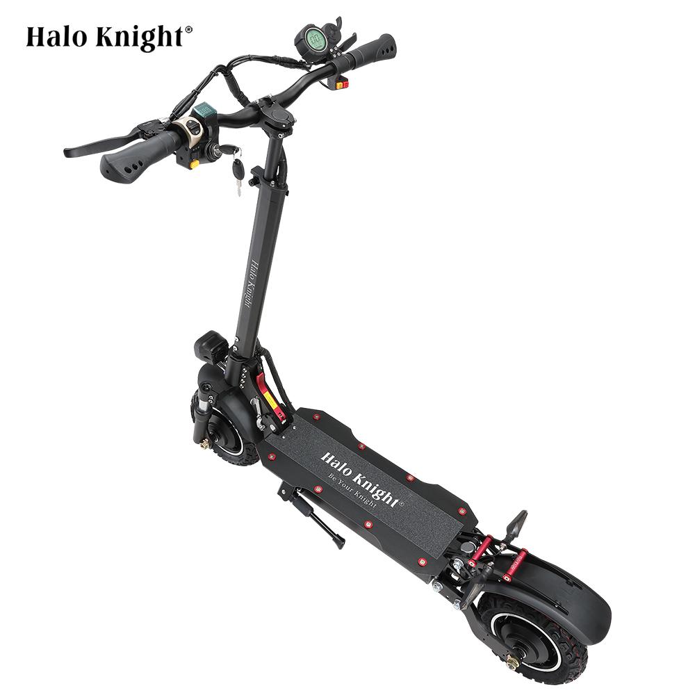 HALO KNIGHT T104 Monopattino Elettrico, Pneumatici da Strada da 10 pollici, Potenza Massima di 1000W, monopattino per guida urbana