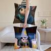 O-Opossum Cushion Cover Pillowcase Short Plush Invisible Zipper Room Sofa Cushion Cover