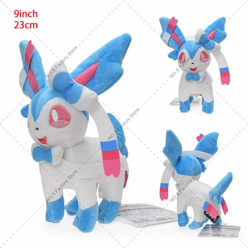 32 Style Eevee Plush Toy Pokemon Eeveelution Umbreon Vaporeon Jolteon Flareon Espeon Leafeon Cartoon Stuffed Animal Doll Peluche