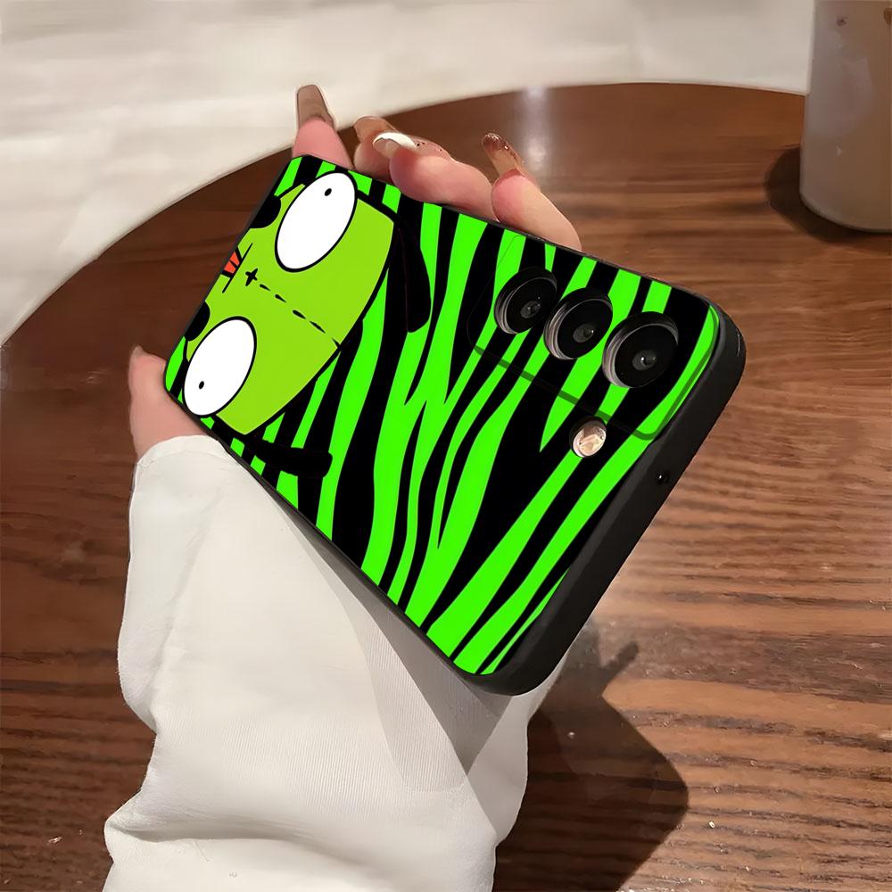 Classic Comedy I-Invader Z-Zim Phone Case For Samsung S26 S25 S24 FE S23 S22 S21 Plus S20 Ultra Note20Ultra Black Soft Shell Galaxy S24 plus