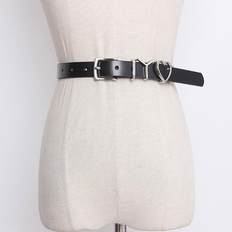 Waist Strap for Women PU Leather Adjustable IYO Buckle Waist Chain Hip Hop Jean Chain Women Summer Skirt Dress Decors