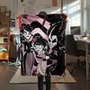 Queen Charlie  Print Flannel Blanket, High Quality Comfortable for All Seasons, Home Decor, Warmth and Comfort