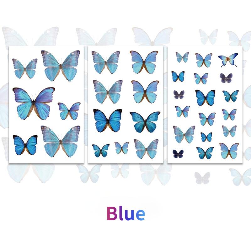 2Bag Butterfly Series Daily Deco Washi Diary Stickers Scrapbook Journal Doodling Stationery Hand Account