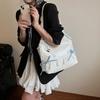 Fashion ballet style butterfly armpit bag women's new niche design shoulder bag large capacity tote bag