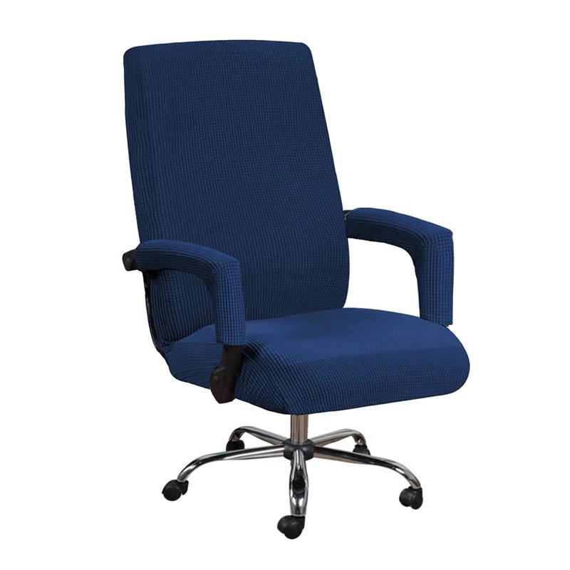 Elastic Polyester Corn Grid Fabric Chair Cover - Dustproof, Wear-Resistant, Stretch Seat Cover for Home and Office Chairs with Armrests.