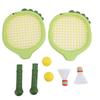 Kids Tennis Racket Interactive Badminton Tennis Racket Set with 2 Shuttlecocks 2 Tennis Balls