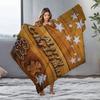 Tuniu Warm Christmas Wooden Blanket Sofa Bedding Throw for Home Decor Gift