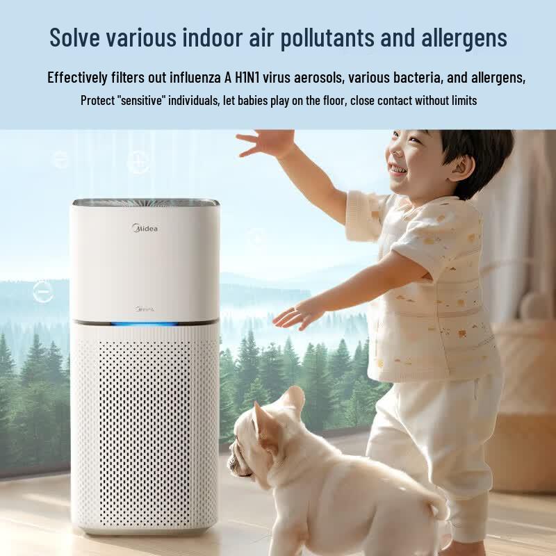 Midea Z1pro Air Purifier for Smoke & Odor CN plug (adapter included)