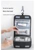 Foldable Waterproof Travel Wash Bag with Wet/Dry Separation and Wall-Hanging Design