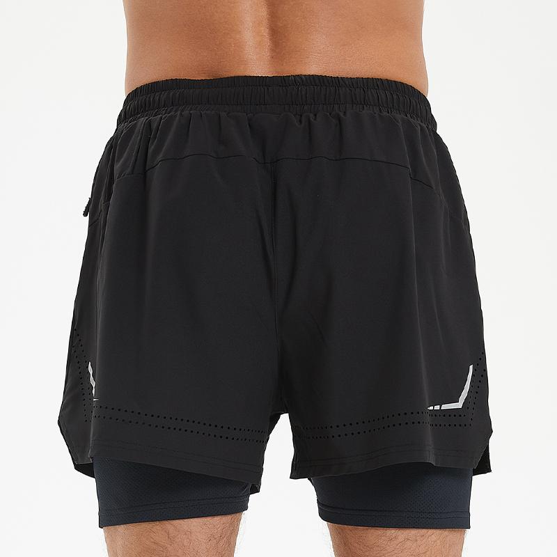 Mens marathon Running Shorts Training Tights Sports for Men Gym Jogging Sportswear Male Basketball Fitness Double Shorts Dry Fit