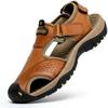 Men's Fashion Casual Sandals Outdoor Leather Summer Beach Shoes Wading Shoes 38-48